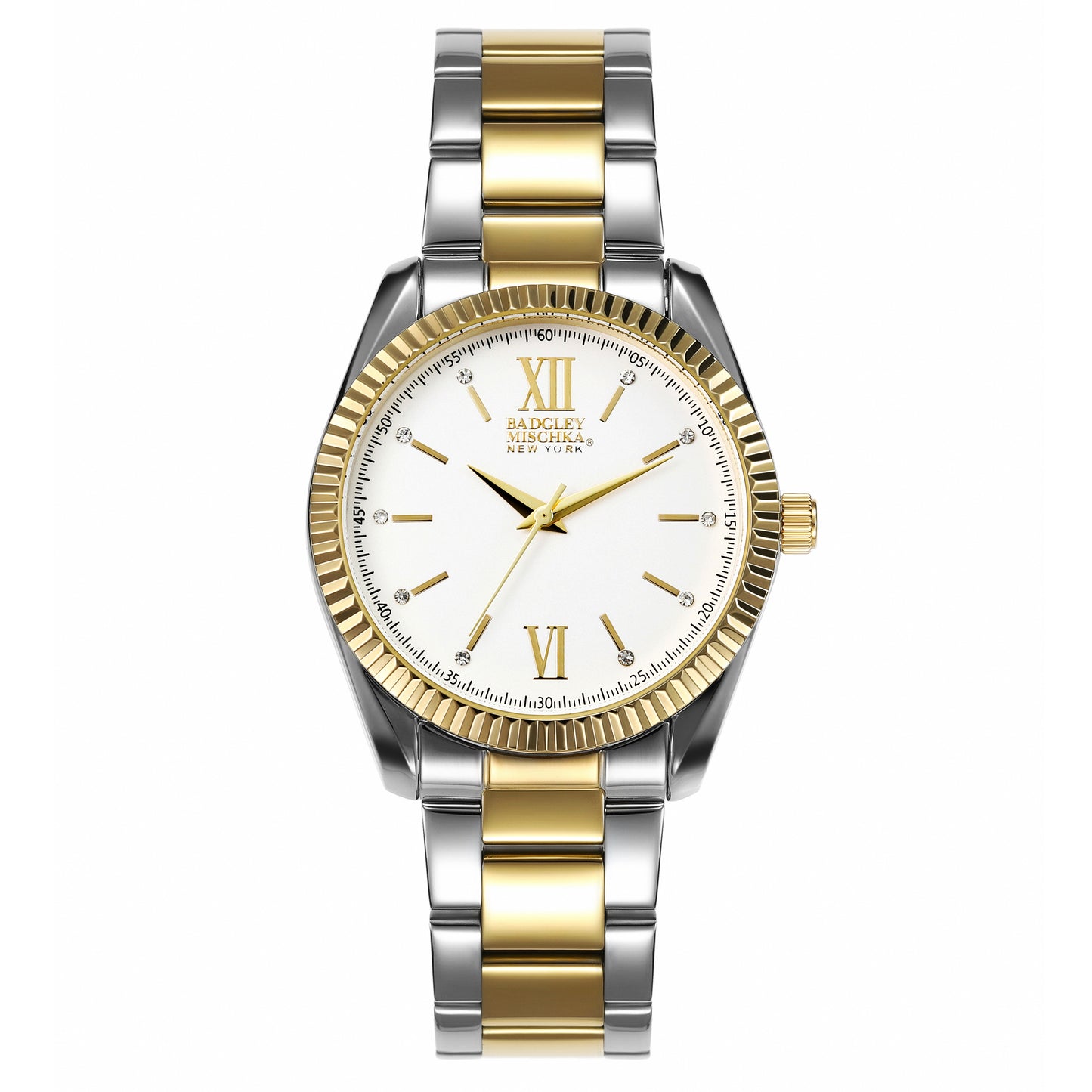 Round Bangle Watch w/ Gold Dial