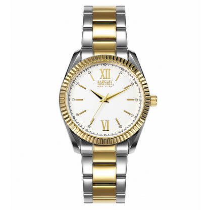 Round Bangle Watch w/ Gold Dial